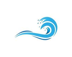 wave abstract logo template vector