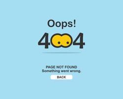 Error page 404 background concept vector