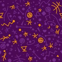 Purple abstract sport seamless pattern. Abstract pattern included in swatch. vector