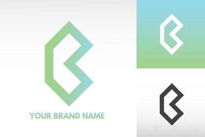 logotipo letra b3 3b monograma estilo diamante vector de diseño en color degradado y monocromo descarga gratuita