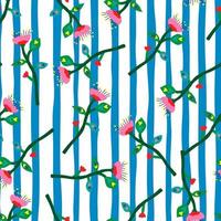 patrón sin costuras de flores tropicales abstractas. decoración de papel tapiz floral botánico.