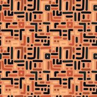Creative maze lines geometric seamless pattern. Funny labyrinth background. Hand drawn line wallpaper in doodle style. vector
