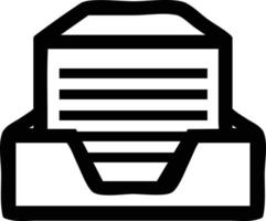 icono de pila de papel de oficina vector