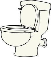 cartoon doodle of a bathroom toilet vector