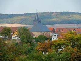 waldeck with the great wsater reservoir in germany photo