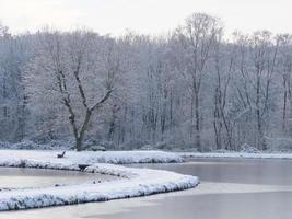 winter time at a castle in germany photo