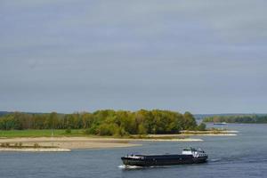 the river rhine near wesel photo