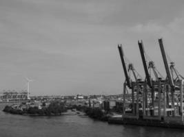 Hamburg and the river elbe photo