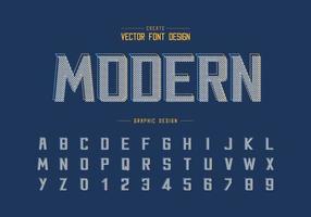 Pixel font and alphabet vector, Bold Modern Typeface and letter number design, Graphic text on background vector