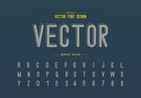 Pixel font and alphabet vector, Letter style typeface and number design, Graphic text on background vector