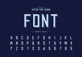 Texture Font and alphabet vector, Modern Typeface and letter number design, Graphic text on background vector