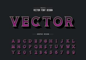 Line font and alphabet vector, Digital idea typeface letter and number design, Graphic text on background vector