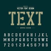 Tech Font and alphabet vector, Technology Typeface and number design, Graphic text on background vector