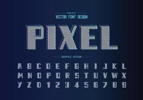 Bold Font and alphabet vector, Modern Typeface and letter number design, Graphic text on background vector