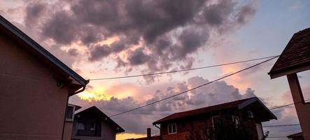 Amazing Belgrade clouds Serbia photo
