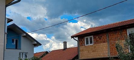 increíbles nubes de belgrado serbia foto