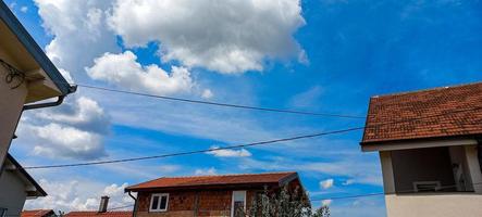 increíbles nubes de belgrado serbia foto