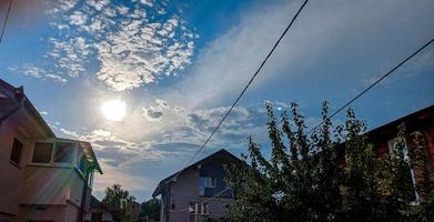 increíbles nubes de belgrado serbia foto