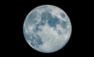 la super luna brilla maravillosamente con el fondo de la espalda. representación 3d foto