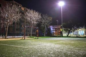 Futsal Court Night Lights photo