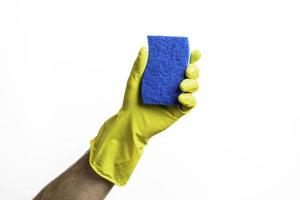 Blue Cleaning Sponge photo