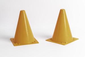 Orange Cone White Background photo