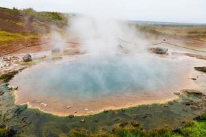 géiser en islandia foto