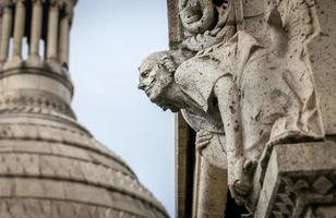 Sacre Coeur Basilica at Montmartre in Paris, France photo