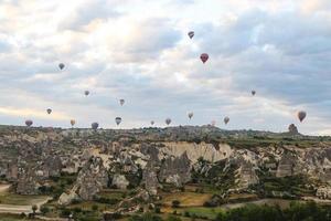 Hot Air Balloons in Cappadocia Valleys photo