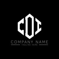 CDI letter logo design with polygon shape. CDI polygon and cube shape logo design. CDI hexagon vector logo template white and black colors. CDI monogram, business and real estate logo.