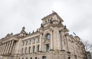 parlamento alemán, edificio del reichstag en berlín, alemania foto