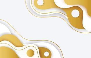 Gradient Gold and White Background vector