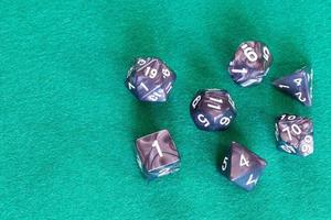 gray polyhedral dices for Dungeons and Dragons photo