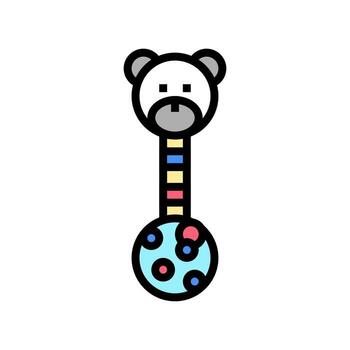 juguete educativo bebé color icono vector ilustración