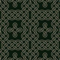 Celtic Knots Inspired Seamless Background vector