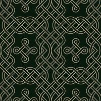 Celtic Knots Inspired Seamless Background vector