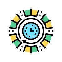 time running future color icon vector illustration