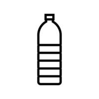 bottle plastic line icon vector illustration