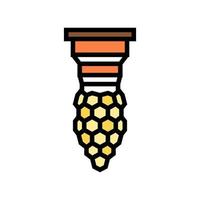 bee queen production beekeeping color icon vector illustration