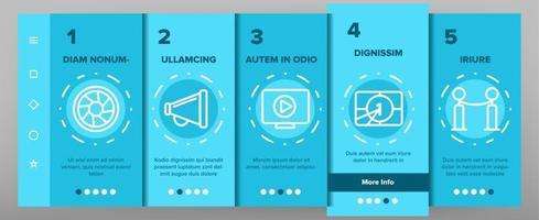 Film Edit, Filmmaking Linear Vector Onboarding