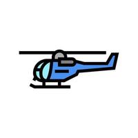 helicopter flight school color icon vector illustration