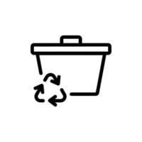 zero food waste icon vector outline illustration