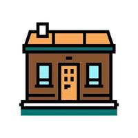 tiny home house color icon vector illustration