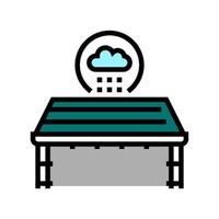 roof waterproofing color icon vector illustration