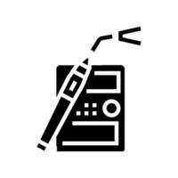 dentist equipment glyph icon vector illustration