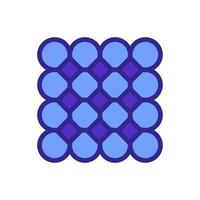 ilustración de contorno de vector de icono de azulejo hermoso