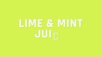 Lime and Mint Falling Slow Motion, Luma Matte Selection of Lime and Mint, 3D Rendering video