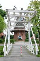 Windmill in eastern frisia germany photo