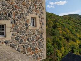 the city of Waldeck and the reservoir in germany photo