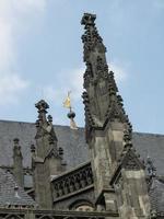 Xanten city and the river rhine photo